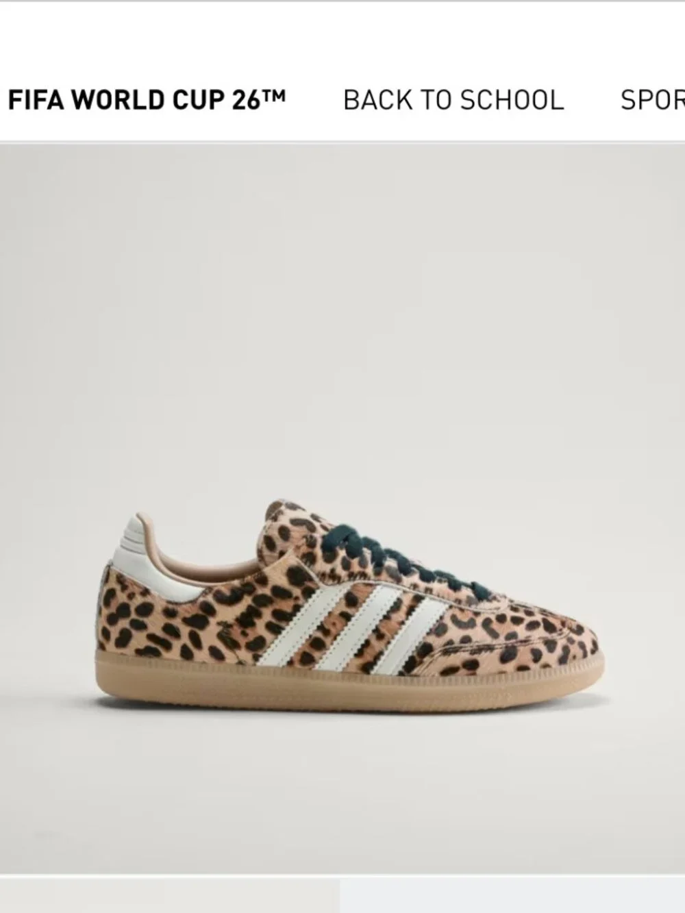 Adidas Samba OG Preloved Red Leopard (Women's) - Picture 4 of 4